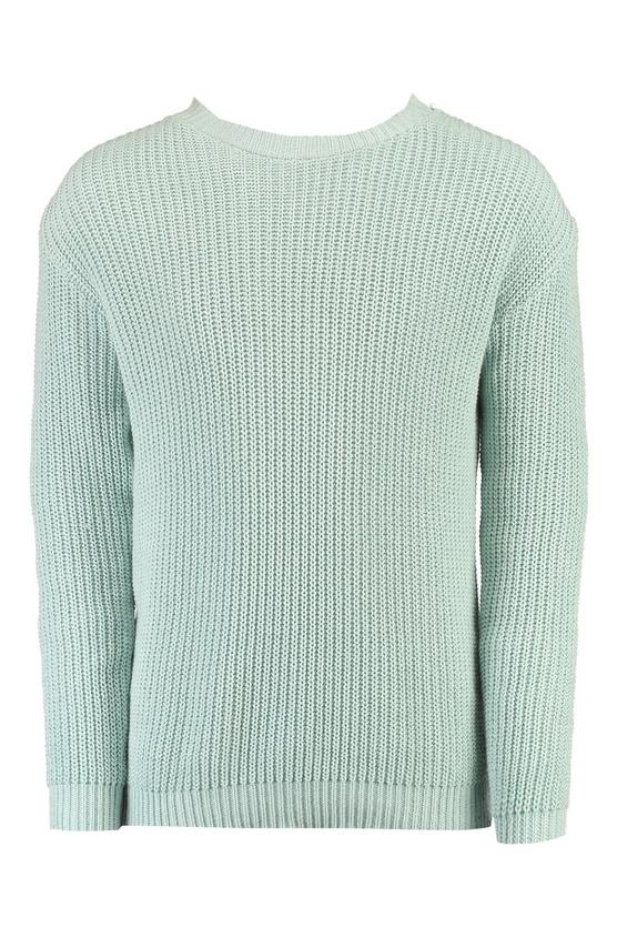 Fisherman Knit Crew Neck Jumper